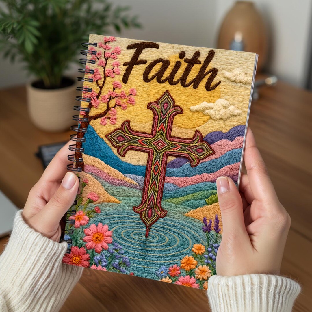 Faith-inspired Journal Christian Floral Notebook for Inspiration Ruled ...
