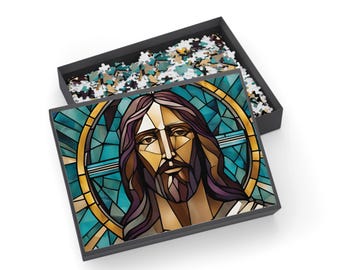 William Morris Inspired Rabbit in a Forest Jigsaw Puzzle (120, 252