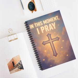 Christliches Gebetsjournal Spiralblock - Liniertes Notizbuch für Bibelstudien, religiöse Geschenke, Gebetstagebuch, inspirierendes Notizbuch