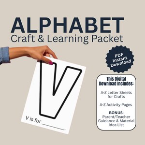 Letter Book Packet | Letter Craft + Literacy Activity | PDF Printable for Preschool & Kindergarten | Summer Activities and Crafts