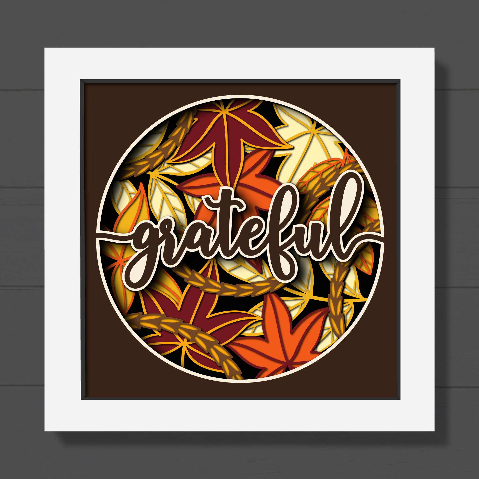 Fall Shadow Sign 3D Fall Shadow Box Bundle Svg, 3D Fall Leaves Svg, 3D Autumn Svg, 3D ...