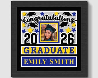 3D Graduation Shadow Box Svg, Graduation 3D Svg, Class of 2026 Svg, Personalized Graduation svg, Senior 2026 svg, Cricut, Silhouette