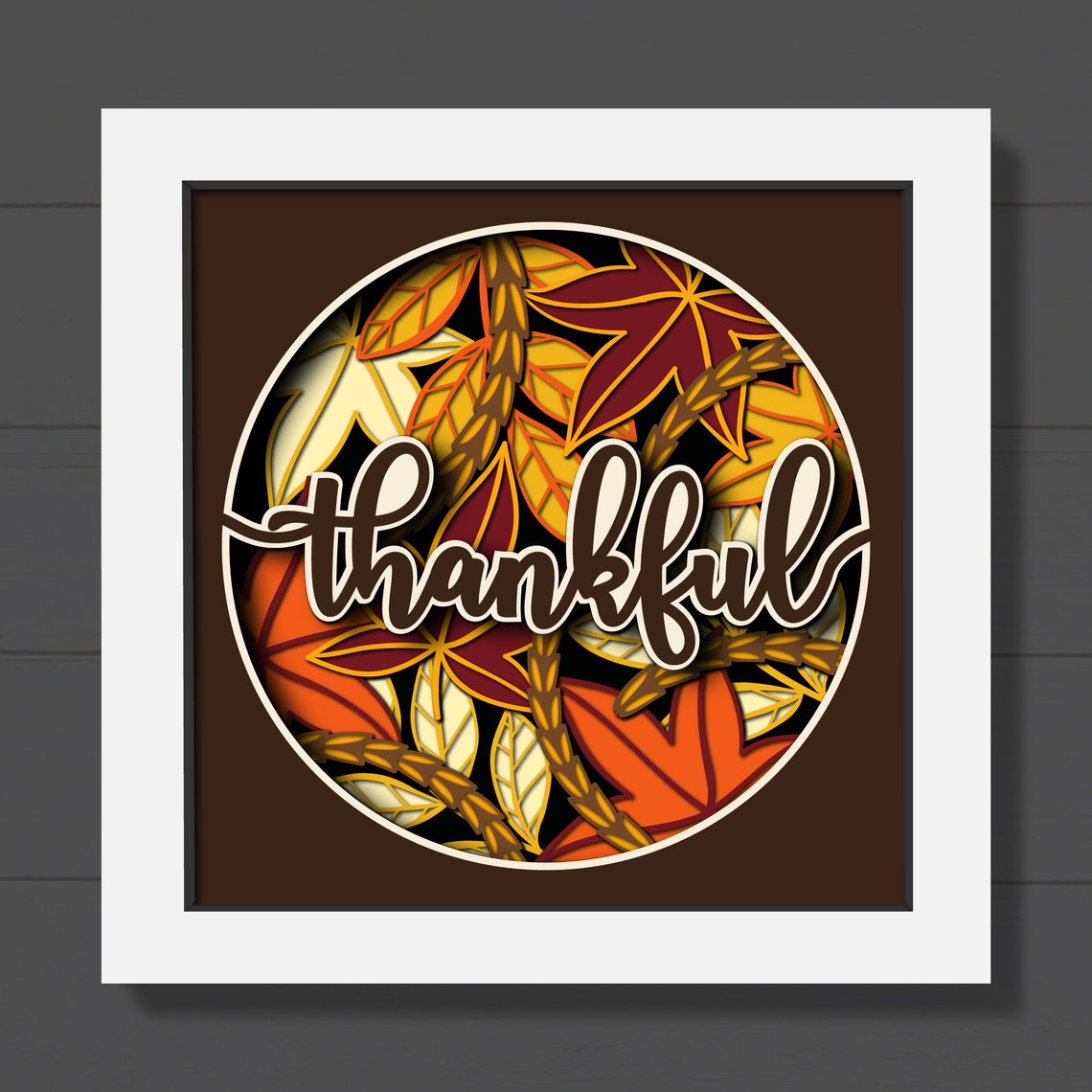Fall Shadow Sign 3D Fall Shadow Box Bundle Svg, 3D Fall Leaves Svg, 3D Autumn Svg, 3D ...