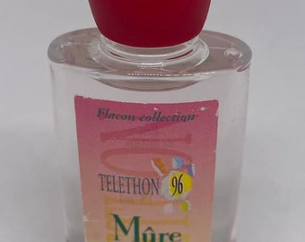 Telethon 96 - Mûre Sauvage is a limited perfume by Yves Rocher Yves Rocher in a collector's bottle Eau de Toilette Perfume Miniature Parfum