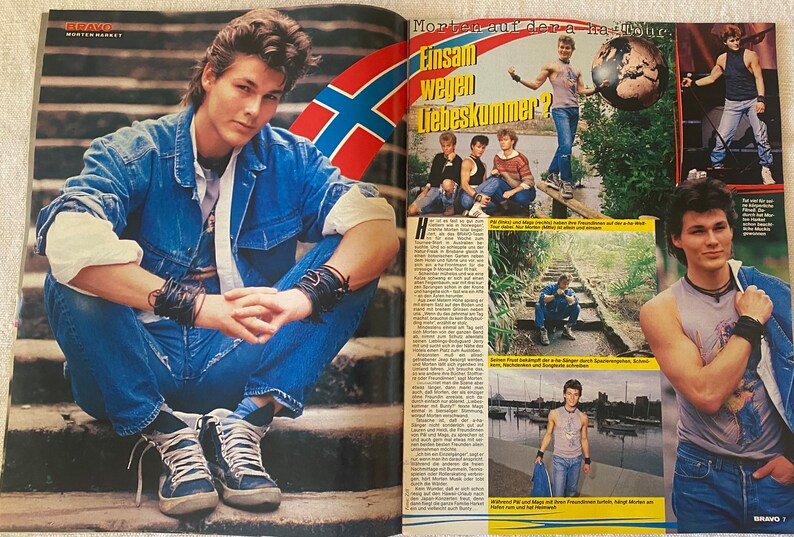 Vintage BRAVO 35/1986 Europe, Madonna, Tom Cruise, Morten Harket, Andy McCarthy image 4