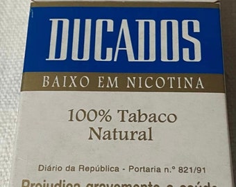 Vintage Ducados Cigarette Cigarettes Cigarette Paper Box Empty Cigarette Pack Zigaretten Sigarette Cigarettes