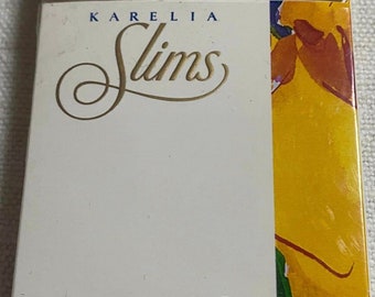 Vintage Karelia Slims Filter Cigarette Cigarettes Cigarette Paper Box Empty Cigarette Pack Zigaretten Sigarette Cigarettes