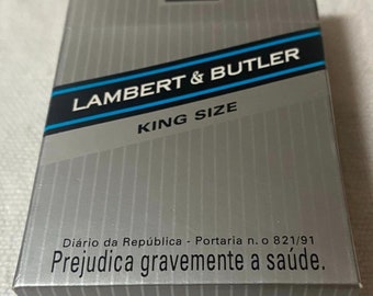 Vintage Lambert & Butler King Size Filter Zigarette Zigaretten Zigarettenpapier Box leere Zigarettenpackung Zigaretten Sigarette Zigaretten