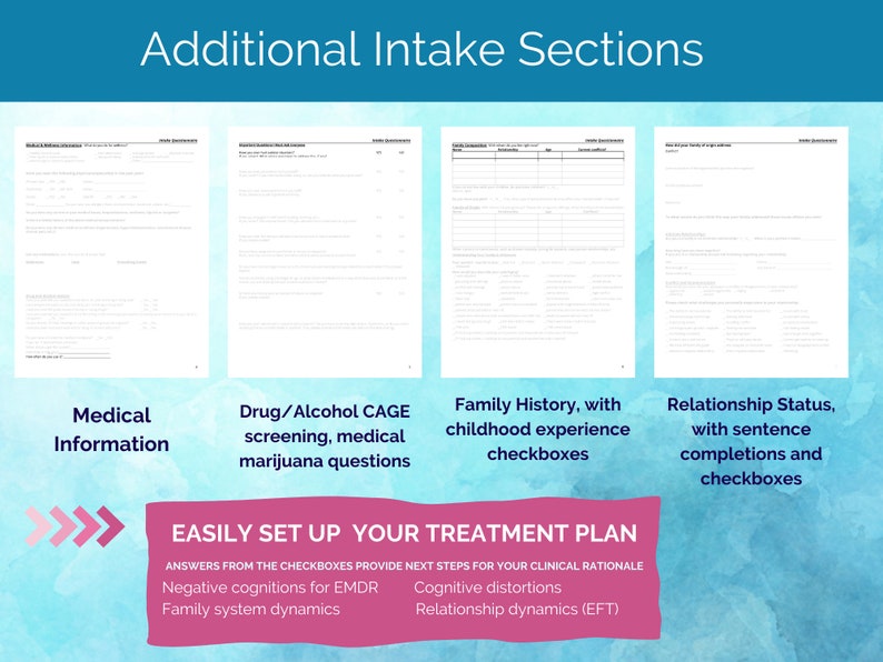 Fillable EFFECTIVE Intake Questionnaire- Outpatient Therapy -- LCSW ...