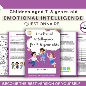 Emotional Intelligence, Children&#39;s Mental Health, Questionnaire, Emotional Intelligence activity, Kids counselling, Emotion and feelings