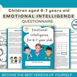 Emotional Intelligence, Children's Mental Health, Questionnaire, Emotional Intelligence activity, Kids counselling, Emotion and feelings