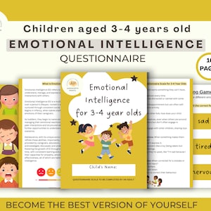 Emotional Intelligence, Children&#39;s Mental Health, Questionnaire, Emotional Intelligence activity, Kids counselling, Emotion and feelings