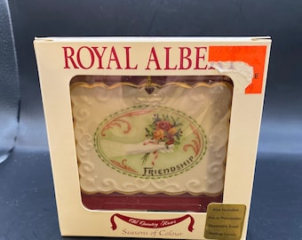 Vintage Royal Albert Victorian Postcard Ornament - Friendship