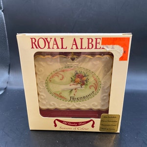 Vintage Royal Albert viktorianische Postkarte Ornament - Freundschaft