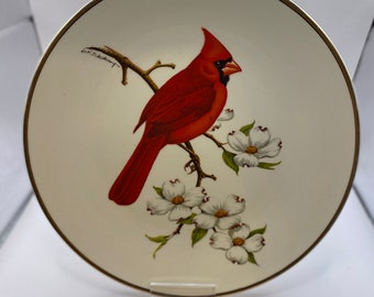 1974 Vintage Avon Cardinal Plate by Don Eckelberry