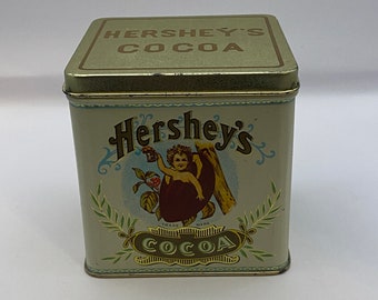 Vintage Hershey Cocoa Tin with Child Design