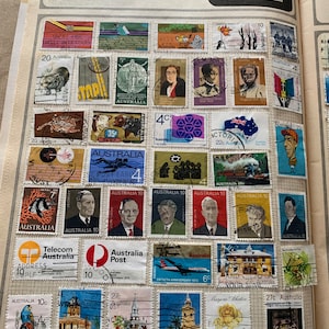 Sellos postales australianos - 1 página