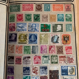 German Stamps - 4x pages DR and East Germany