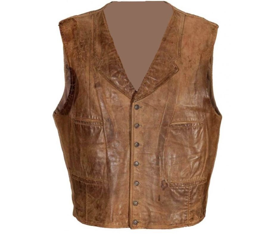 Men s Handmade Leather Vest Distressed Leather Vest Men Western Mens Leather Vest Vintage Leather Vest Brown Leather Vest Etsy Canada