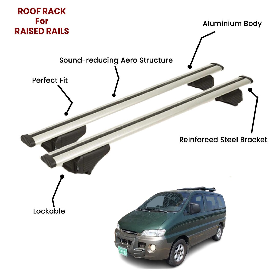 2 Pcs Silver Cross Bars for Hyundai Starex Van 19972007 Etsy