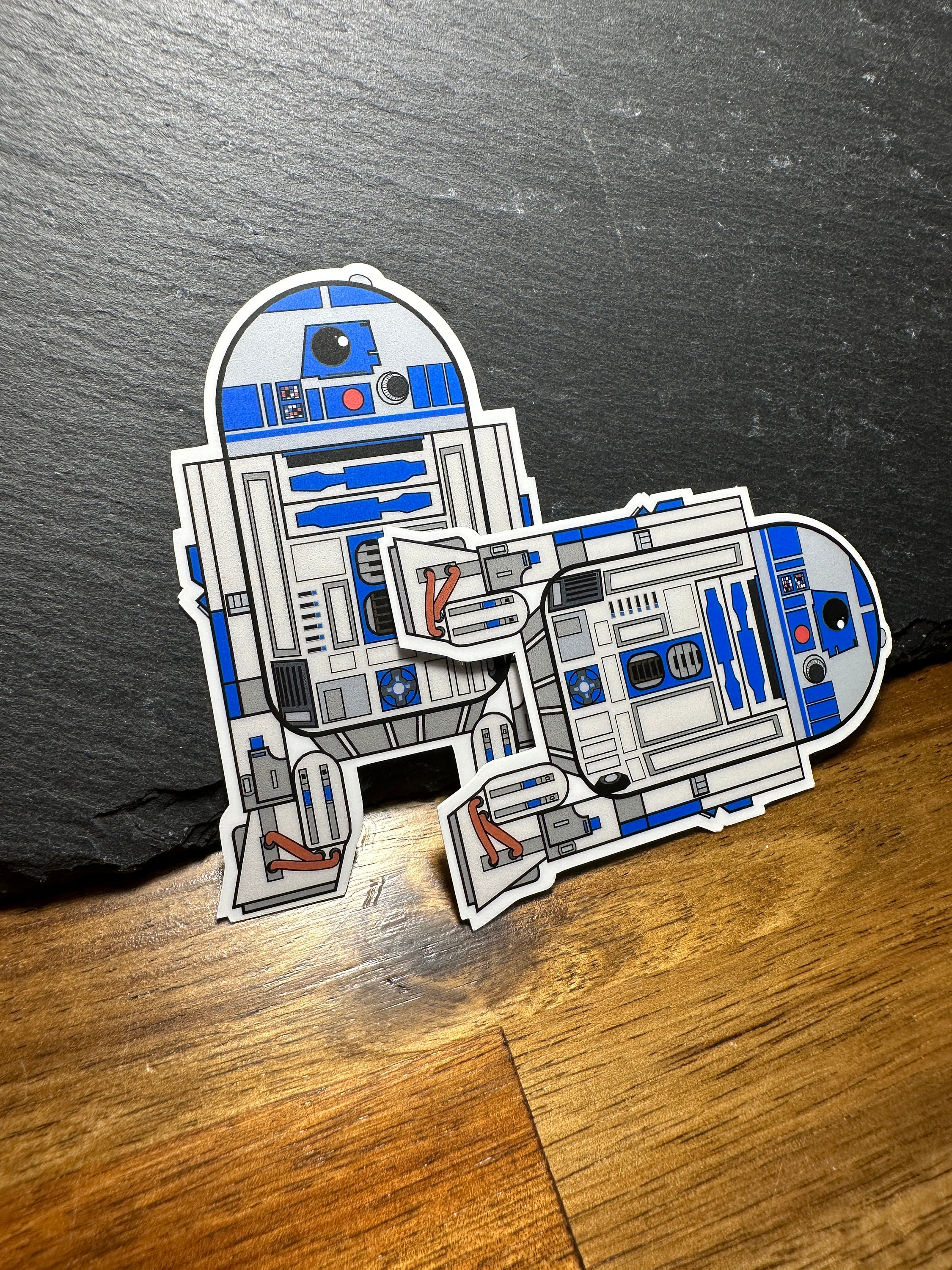 Stickers Muraux Géant De Komar - Star Wars XXL R2D2 - Taille: 127 X 120 Cm 87899789