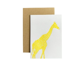 Folded Note Cards - Giraffe