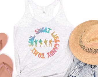 DMB Inspired Sweet Like Candy To My Soul Women&#39;s Tri-Blend Racerback Tank, Dave Dancing, Dave Matthews Band shirt, DMB fan shirt