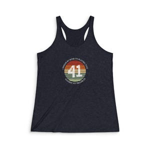 Dave Matthews Band #41 Racerback Tank: Women&#39;s Summer Music Top