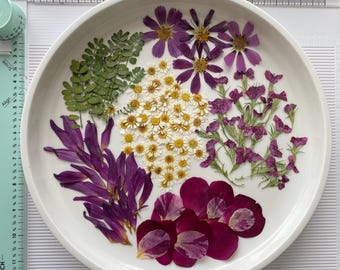 Äkta pressade blommor för hartskonst, torkade blomförpackningar, botaniska hantverksmaterial, scrapbookingblommor, ljusdekoration, Cottagecore DIY