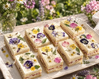 Pressed Edible Flowers: Organic Cake & Dessert Decoration