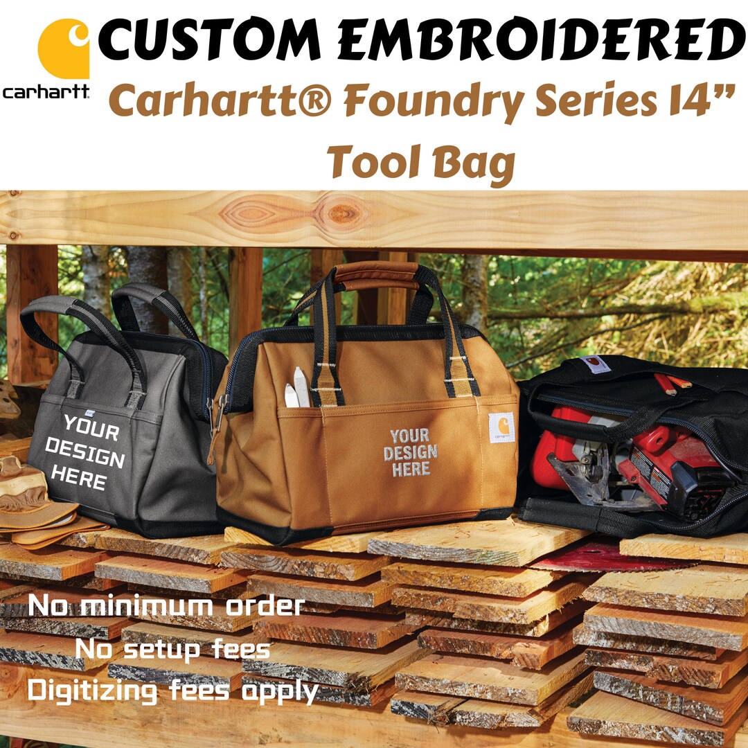 Custom Zip Tool Bag Embroidered Carhartt Bag Carhartt Tool Etsy