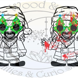 Chibi Style Art The Clown Terrifier 3 Christmas Horror Svg file