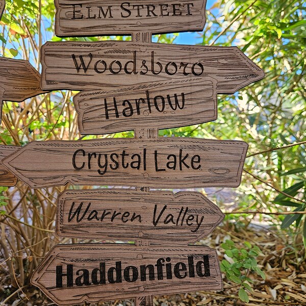 Halloween Directional Signs - Etsy