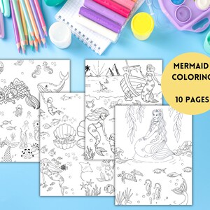 printable mermaid coloring pages Ocean themed coloring pages for kids Cute mermaid coloring pages mermaid coloring pages coloring  kids mer