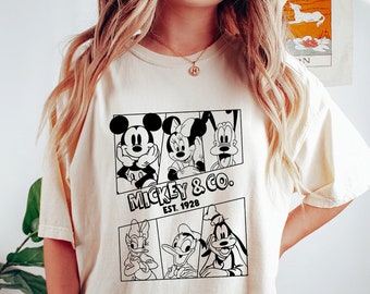 Comfort Colors Vintage Mickey & Co 1928 Shirt,Vintage Disney Shirt,Disneyland Shirt,Disneyworld Shirt,Family Matching Shirt,Mickey Shirt