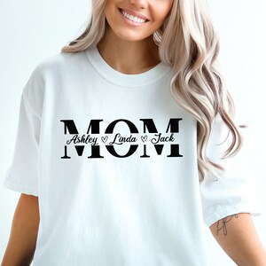 Comfort Colors Custom Mama Shirt With Kids Name,Personalized Mom Shirt,Mother's Day Gift,Personalized Name Shirt,New Mom Gift,Gift For Mom