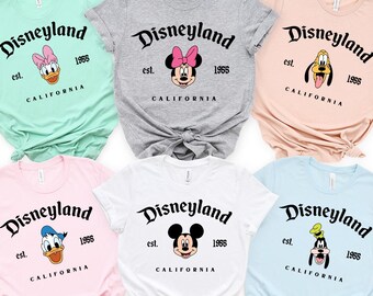 Vintage Disneyland Shirt,Mickey and Friends Shirt,Disney Shirt,Disneyland Trip Shirt,Disney Family Matching Shirt,Disney Group Shirt