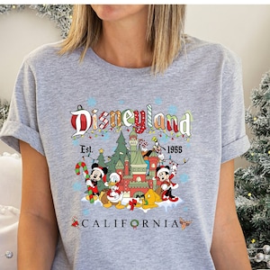 Vintage Disneyland Christmas Shirt: Mickey and Friends Family Tee