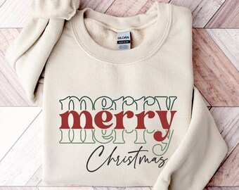 Christmas Sweatshirt,Merry Christmas Sweatshirt,Christmas Gift for Women,Christmas Sweatshirt For Women,Holiday Sweater,Christmas Gift