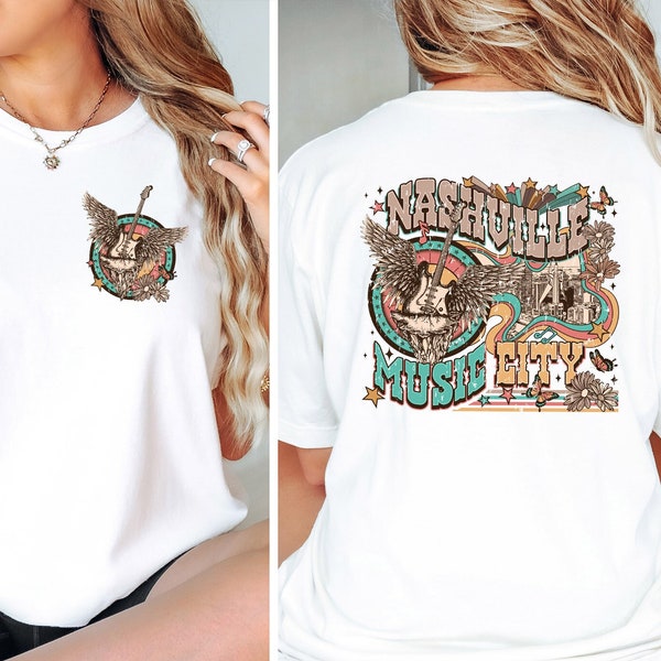 Nashville Music City Shirt,Country Music Shirt,Retro Country Shirt,Retro Nashville Music Shirt, Country Girl Shirt,Country Concert Shirt