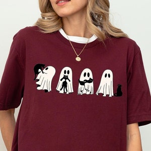 Ghost Cats Halloween Shirt,Cat Lovers Shirt,Halloween Cat Shirt,Spooky Season,Cat Lover Gift,Halloween Gift,Black Cat Shirt,Ghost Cat Shirt