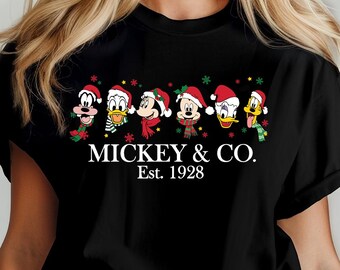 Christmas Mickey&Co Shirt,Mickey and Friends Christmas Shirt,Disneyland Christmas Shirt,Disneyland Shirt,Disney Christmas Shirt,Disney Trip