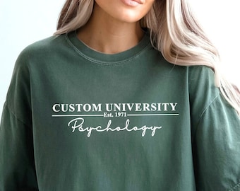 Comfort Colors Custom College Shirt: Personalized University Tee