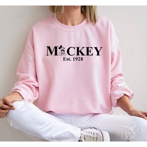 Retro Mickey Mouse Sweatshirt,Vintage Mickey Sweatshirt,Magic Kingdom,Disneyland Mickey Sweatshirt,Minnie Sweatshirt,Disney Vacation Shirt immagine 4