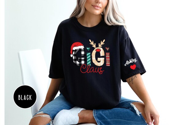 Comfort Colors Gigi Claus Shirt, Gigi Claus Shirt, Grandma Shirt, Funny Christmas Shirts, Christmas Gigi Gift, Grandma Gift Shirt