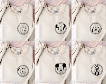 Vintage Disneyland Sweatshirt,Mickey and Friends Sweatshirt,Disney Sweatshirt,Disneyland Trip Sweatshirt,Disney Family Matching Sweatshirt