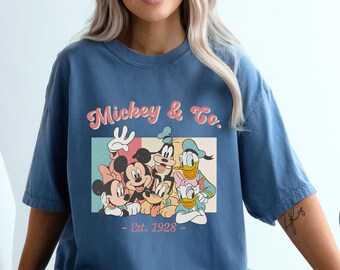 Comfort Colors Vintage Mickey & Co 1928 Shirt,Retro Vintage Disney Shirt,Disneyland Shirt,Disneyworld Shirt,Disney Family Matching Shirt