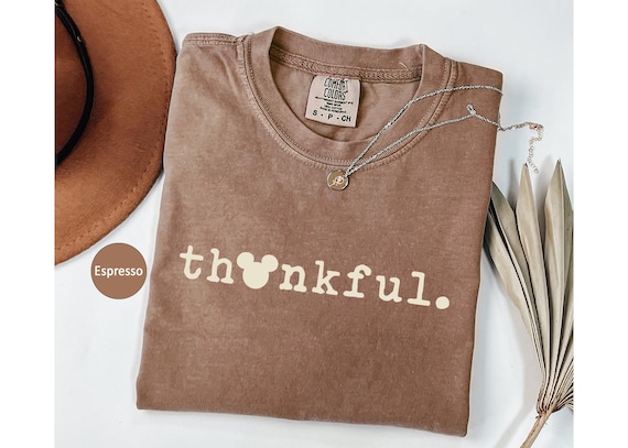 Comfort Colors Disneyland Thankful Shirt,Thanksgiving Shirt,Disneyland Thanksgiving,Disneyland Shirt,Mickey Fall Shirt,Disney Thanksgiving