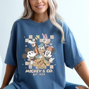 Comfort Colors Vintage Mickey & Co 1928 Shirt,Retro Vintage Disney Shirt,Disneyland Shirt,Disneyworld Shirt,Disney Family Matching Shirt