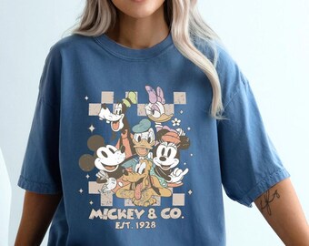 Comfort Colors Vintage Mickey & Co 1928 Shirt,Retro Vintage Disney Shirt,Disneyland Shirt,Disneyworld Shirt,Disney Family Matching Shirt